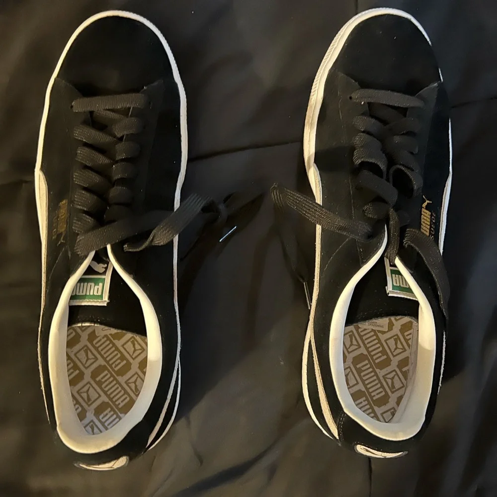 MENS Suede black puma Sneakers size 13 - Picture 2 of 13